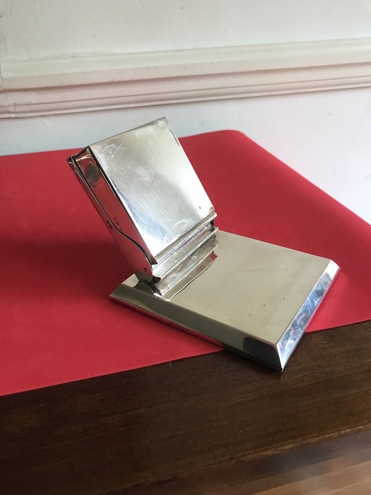Antique Sterling Solid Silver Novelty Cigarette Dispenser Box London 1935 By CD