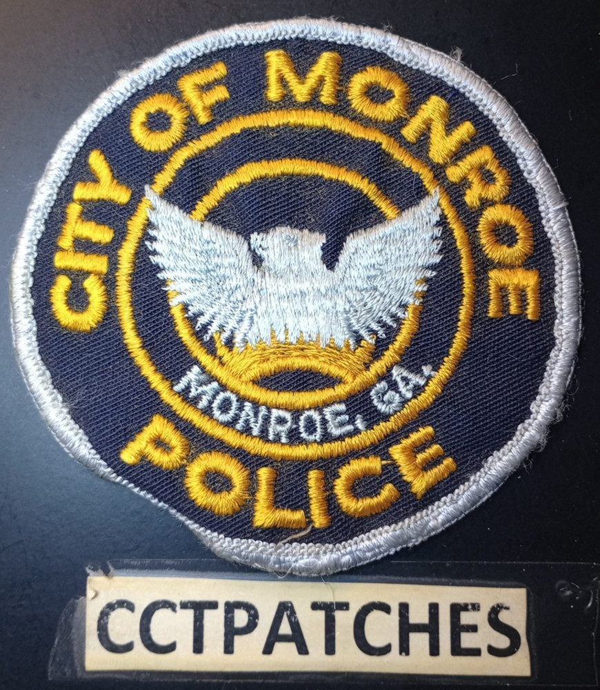 MONROE, GEORGIA POLICE SHOULDER PATCH GA