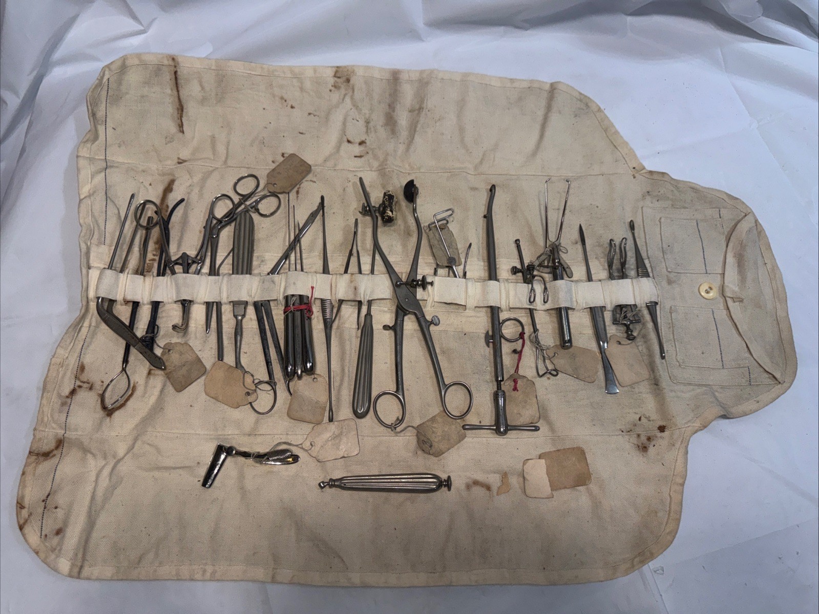 1890s LENZ & SONS Antique Surgical Instrument Ear Nose Throat Medical Tool Lot