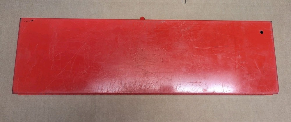 Snap-On Vintage Red Metal Socket Box - Model KRA-284B - Empty Tool Box Only