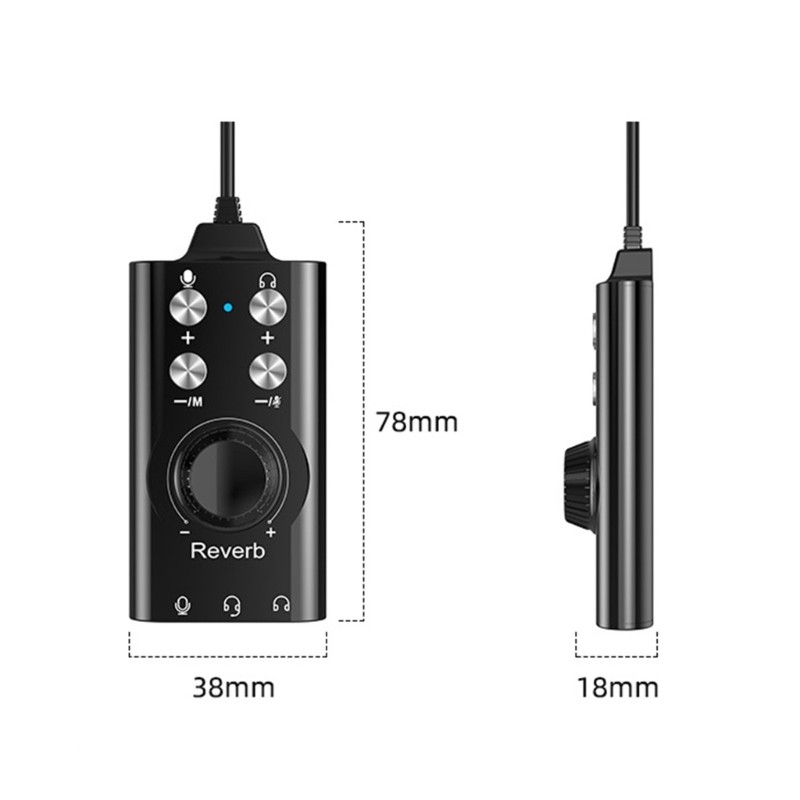 Multiple Platform External Sound Card 7.1 Channel For Streaming Studio Recording