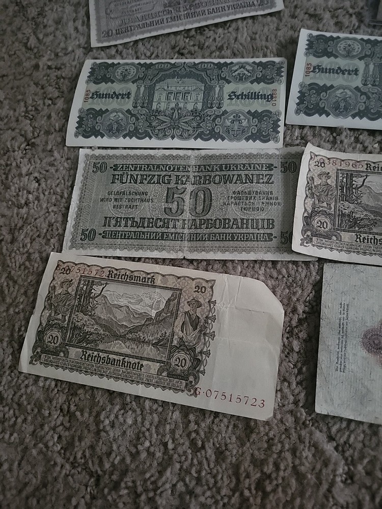 Ww2 German Currency Rare Lot