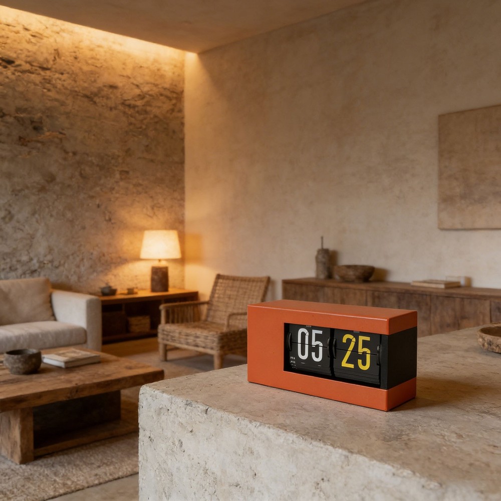 Automatic Calendar Flip Clock With LED Display For Home Office Decor