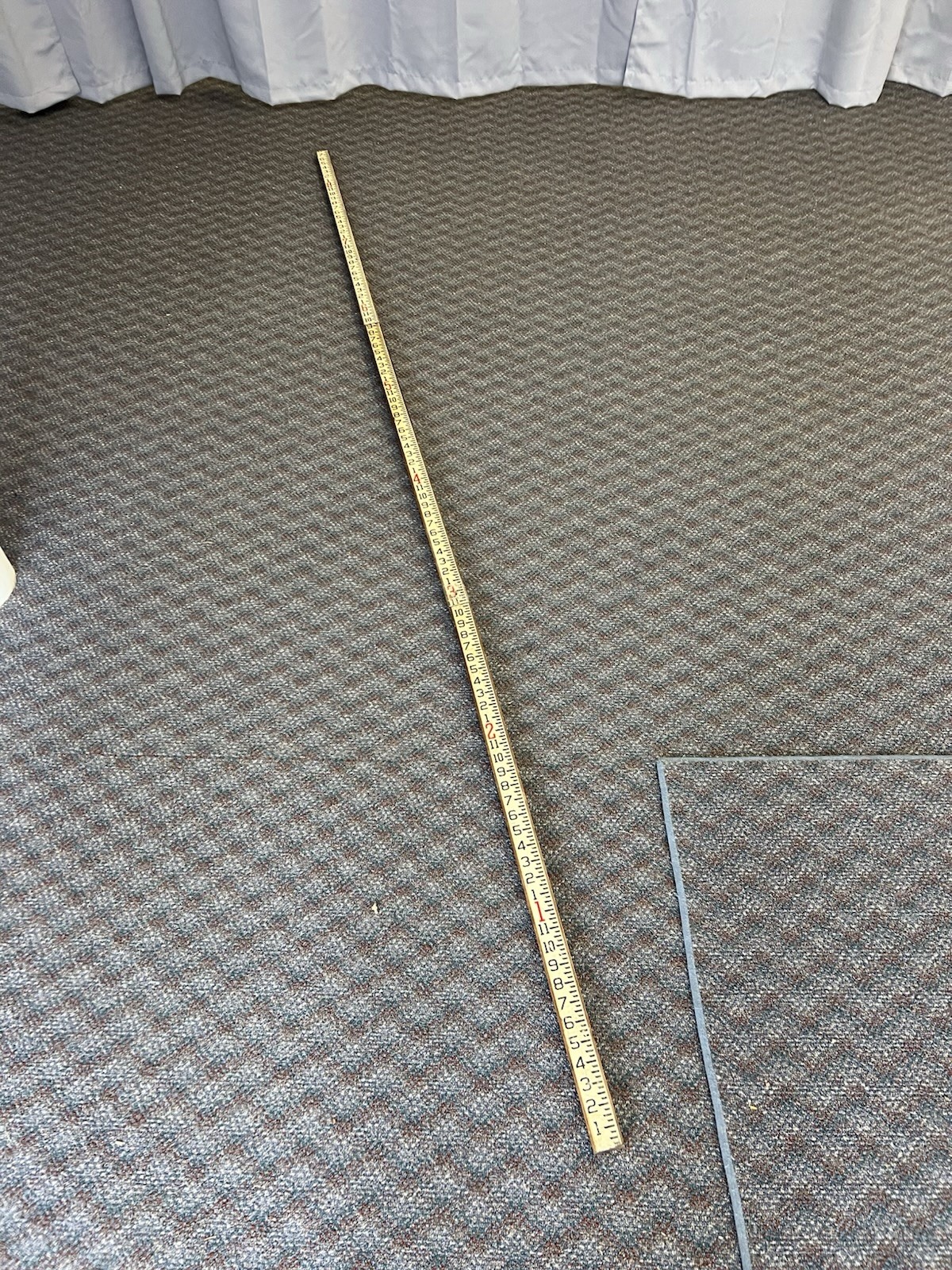 Vintage Wood Measuring Stick rule survey grade rod extending story pole transit