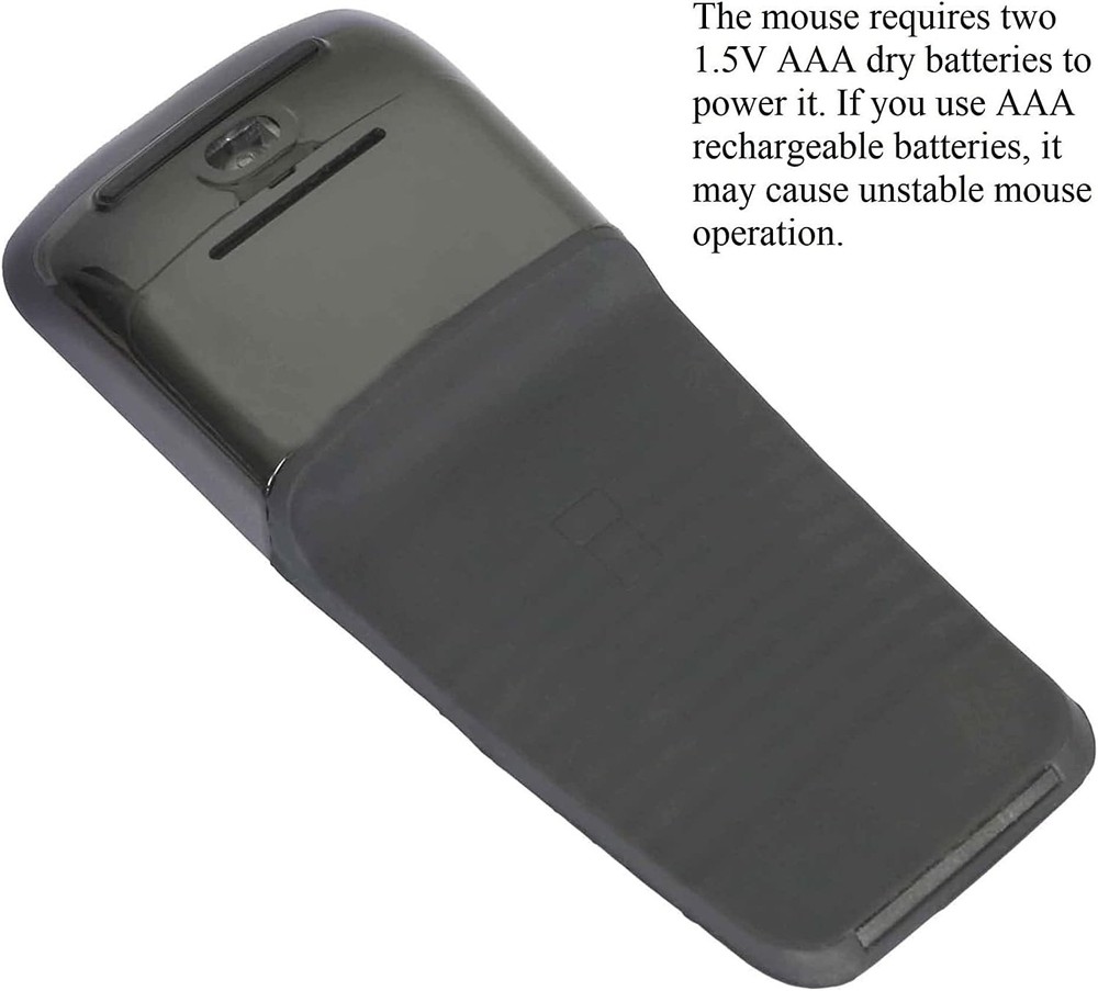 Compact Bluetooth Arc Mouse - Wireless Travel Companion for Laptops & Tablets