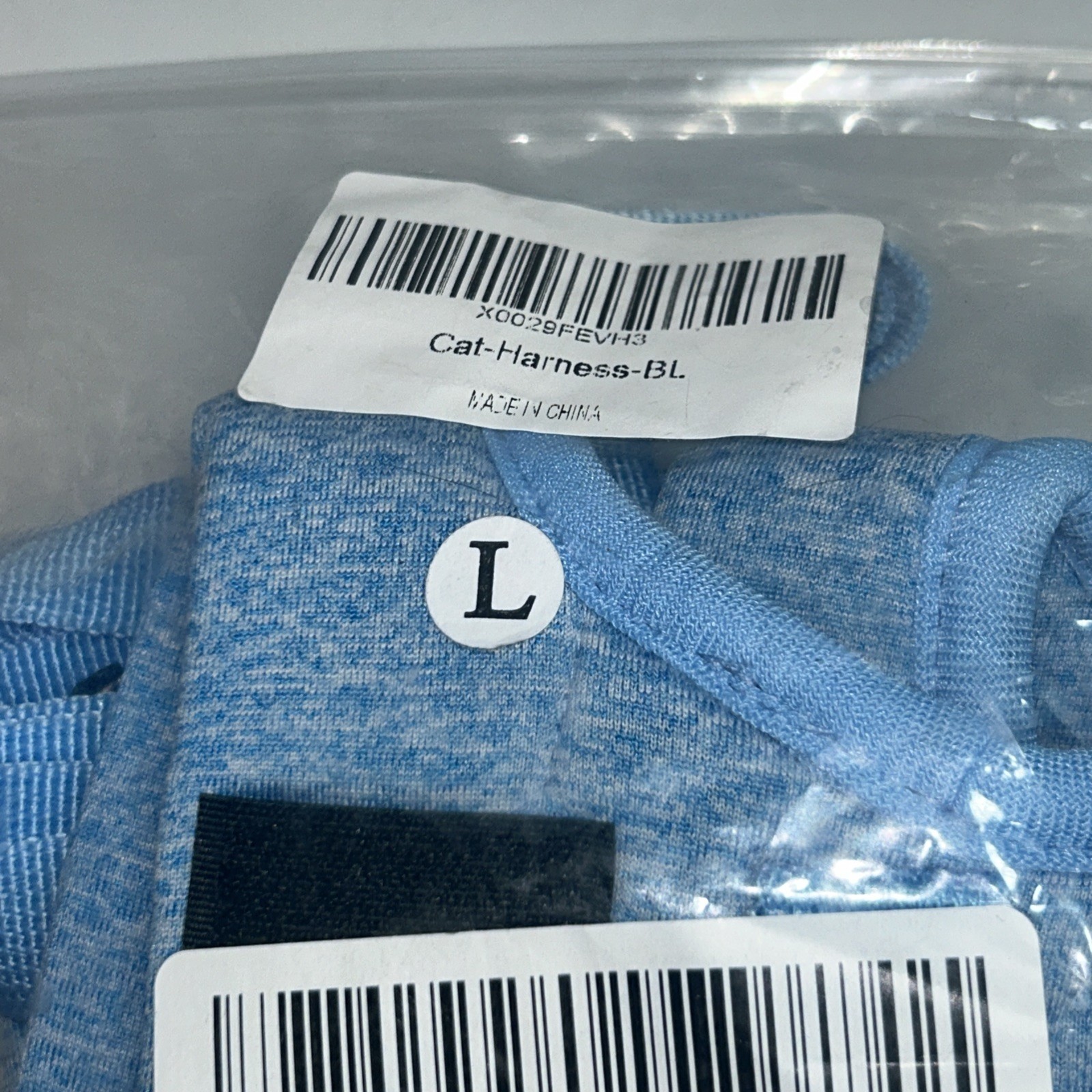 New Large Blue Escape Proof Cat Harness With Leash