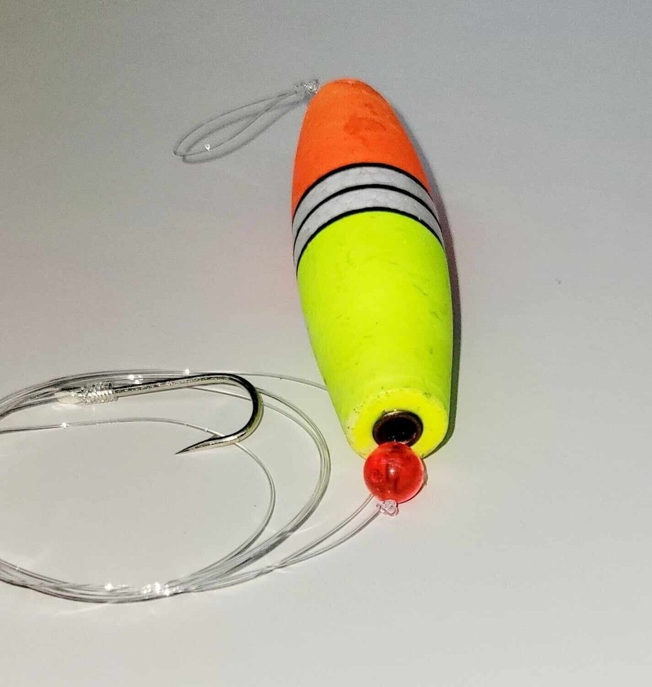6 Cigar Float weighted popping cork Rig bluefish redfish