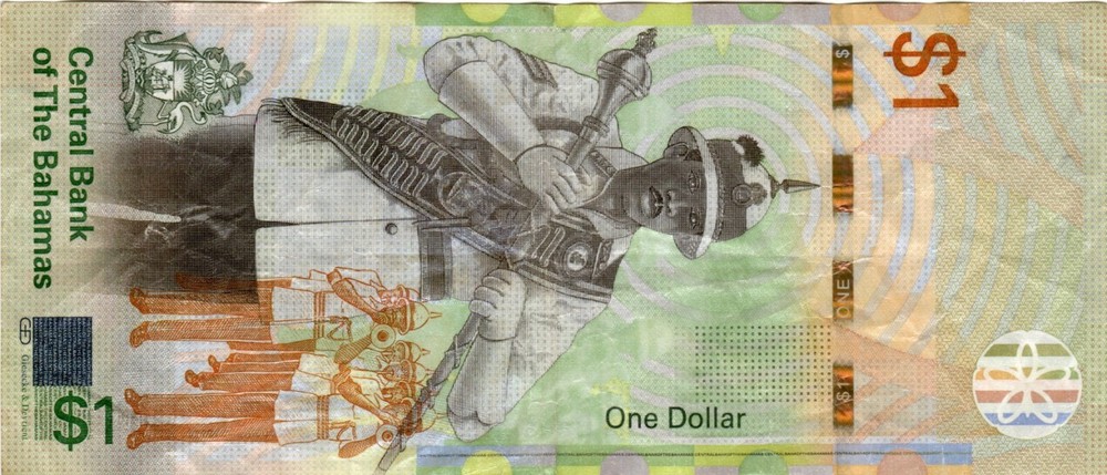 Banknote Bahamas P77a 1 Dollar 2017