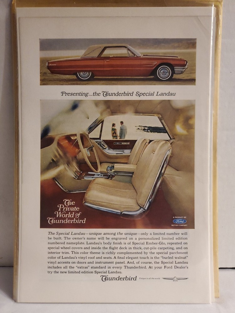 Advertisement 1965 Ford Thunderbird (2-Tone)