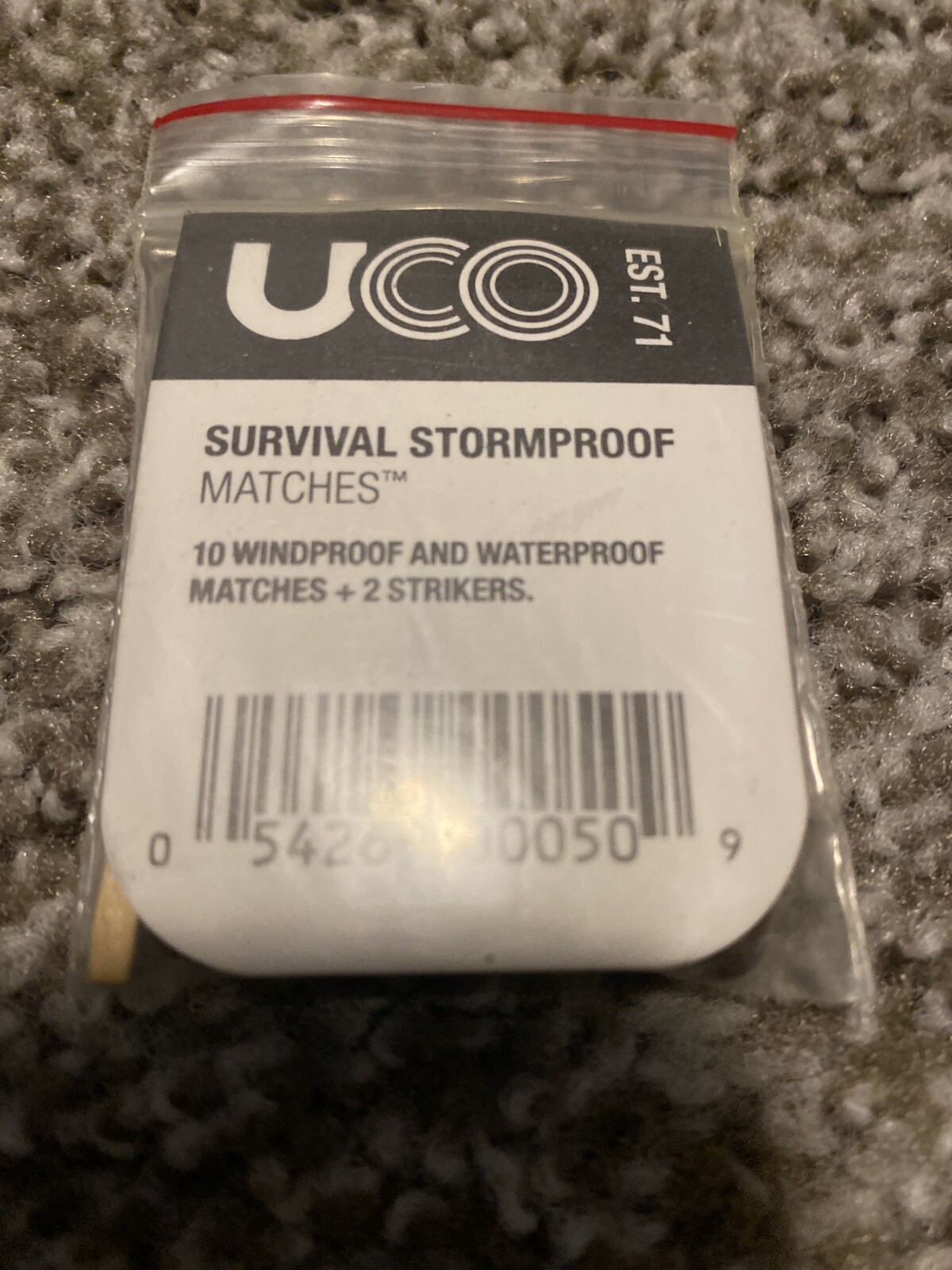 Lot of 5, UCO Survival Stormproof Wind & Waterproof 10 Matches w/ Strikers NEW