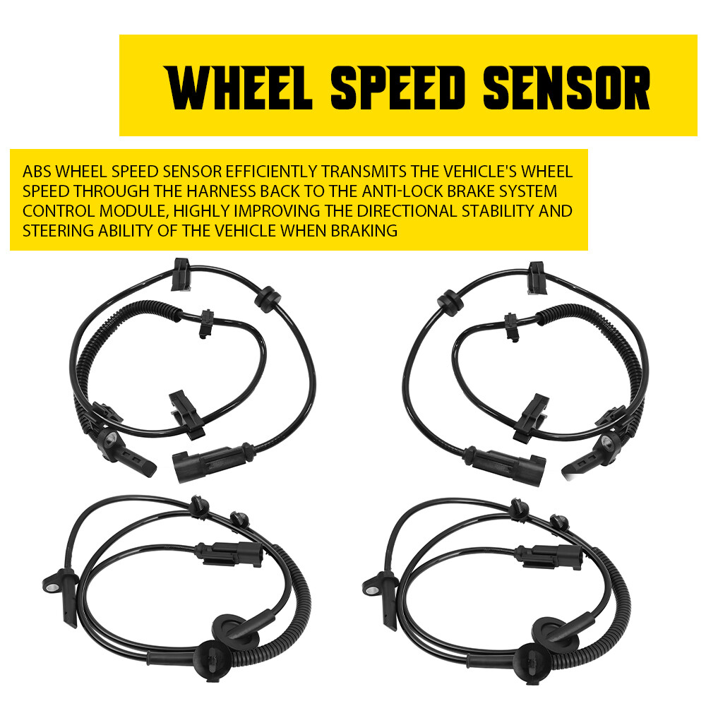 4x Front & Rear ABS Wheel Speed Sensor for Chevrolet Traverse Buick Saturn GMC A