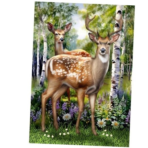 Deer in Forest Garden Flag Deer Forest