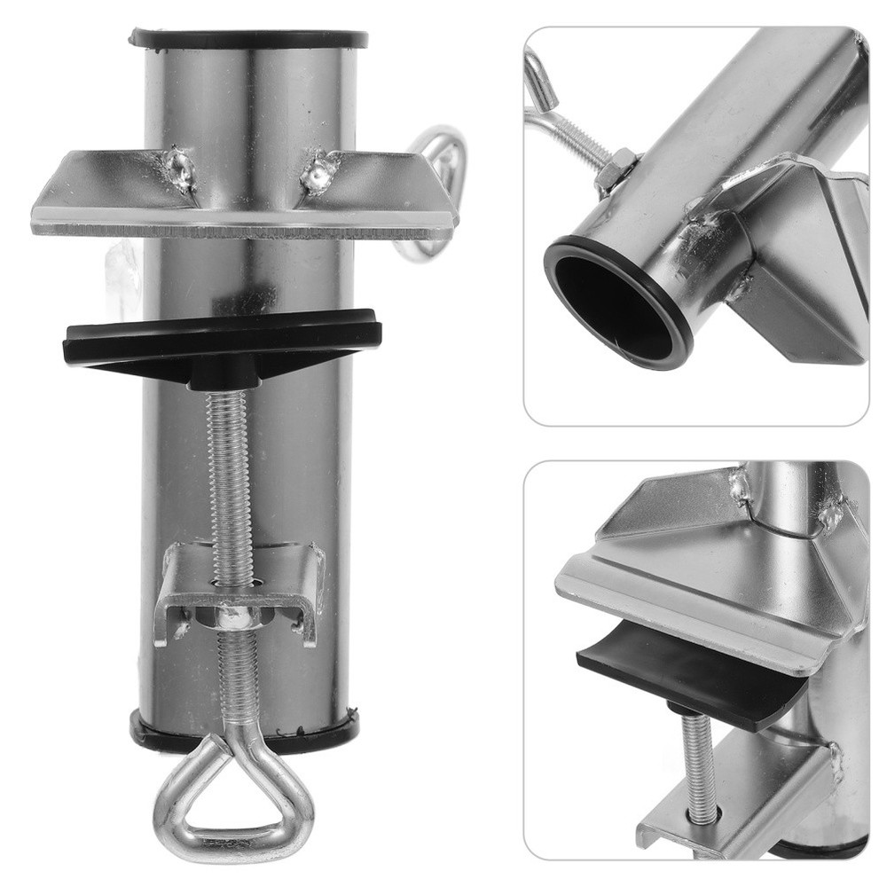 Parasol Tabletop Clip Bracket Umbrella Fixed Patio Holder Support