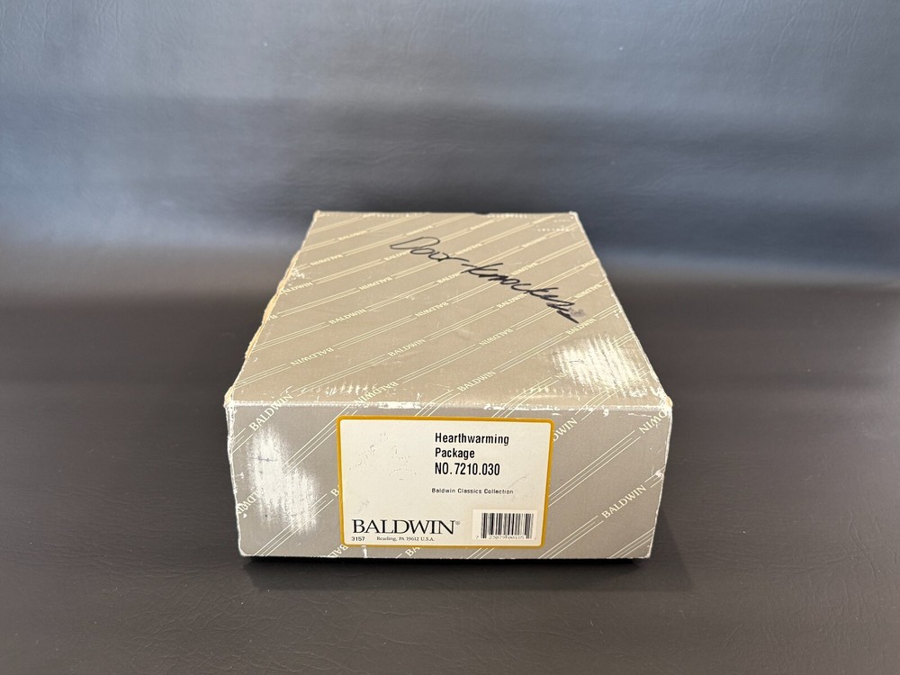 Baldwin Classics Collection Brass Hearthwarming Package #7210.030, Never Used