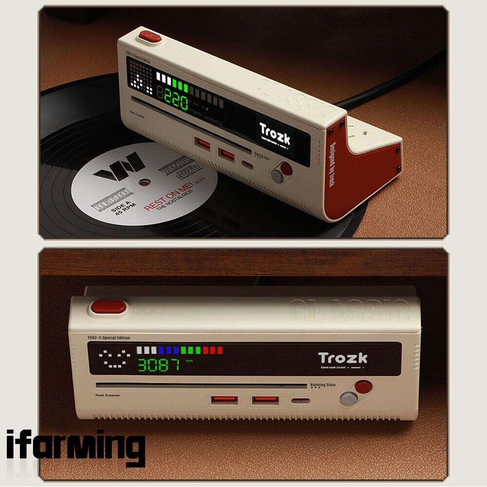 TC-02 Game Style Power Socket Multi-functional Fast Charging Power Socket 20W