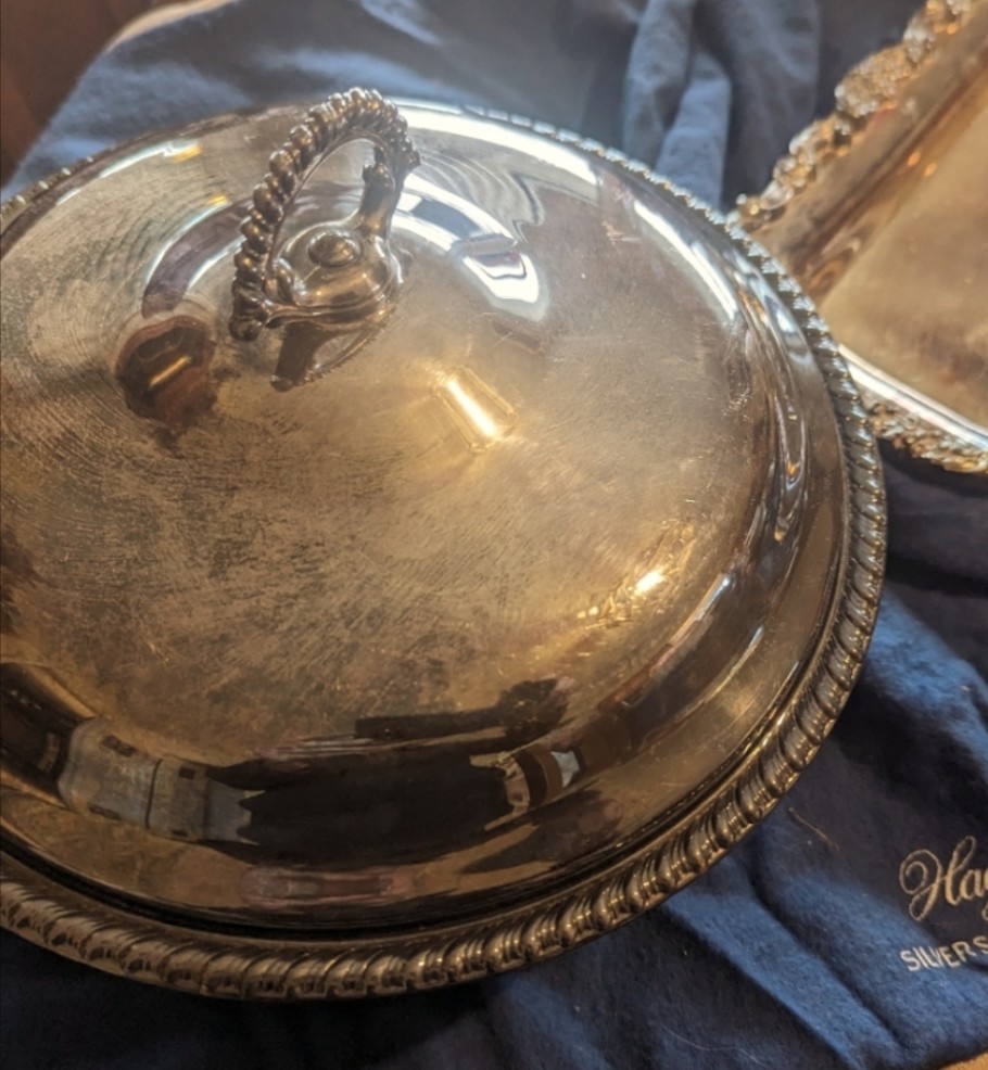 Silver Plate Covered Dish