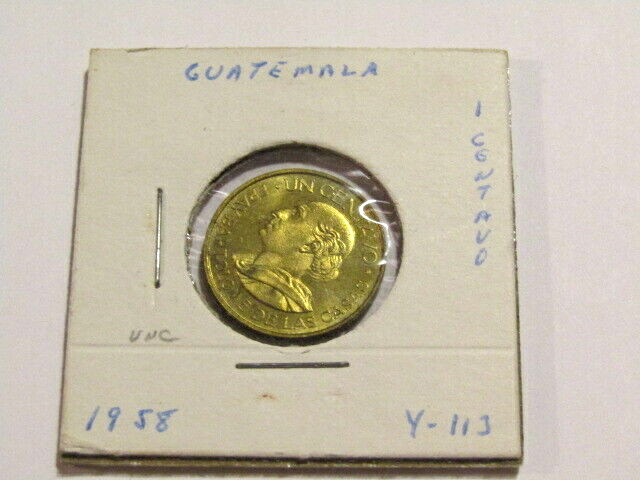 Guatemala 1958 1 Centavo unc Coin