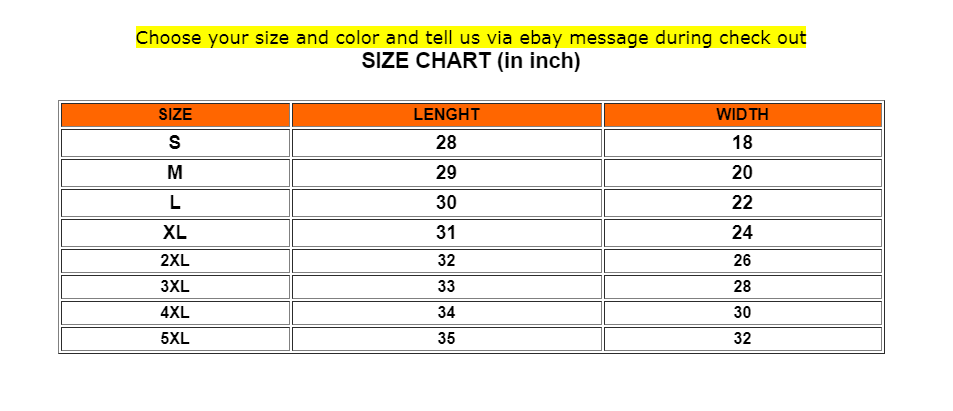 McCulloch Chain Saws Men's Gold T-Shirt Sizes S M L XL 2XL 3XL 4XL 5XL