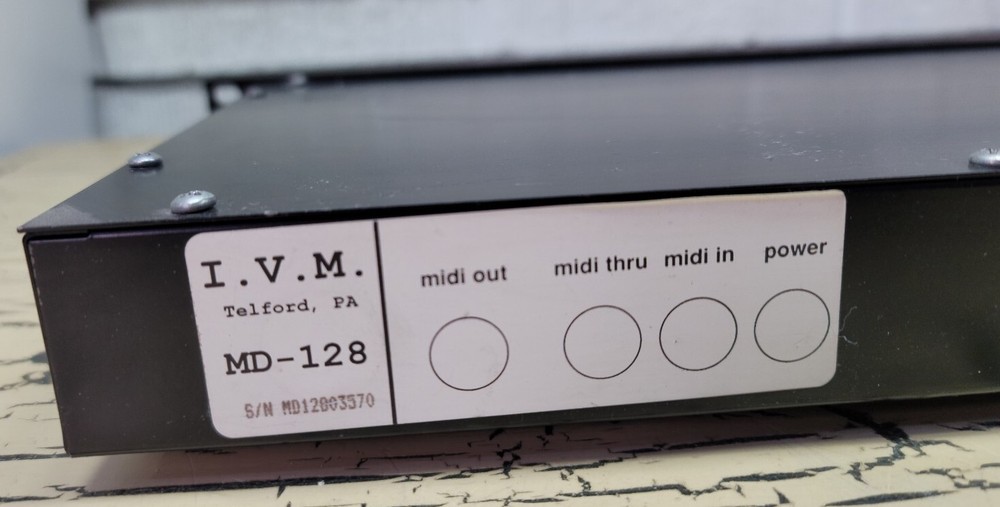 IVM MD 128 3.5 inch floppy Disk Midi Data Interface Storage System I.V.M. MD-128