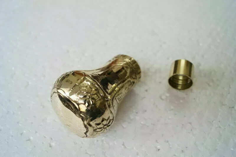 Brass Antique Victorian Solid Brass head Handle Only /Walking Cane Stick Gift