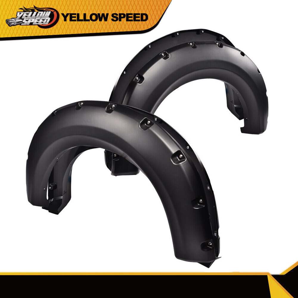 Fit For 2009-2014 Ford F150 Styleside Pocket Rivet Bolt-on Style Fender Flares