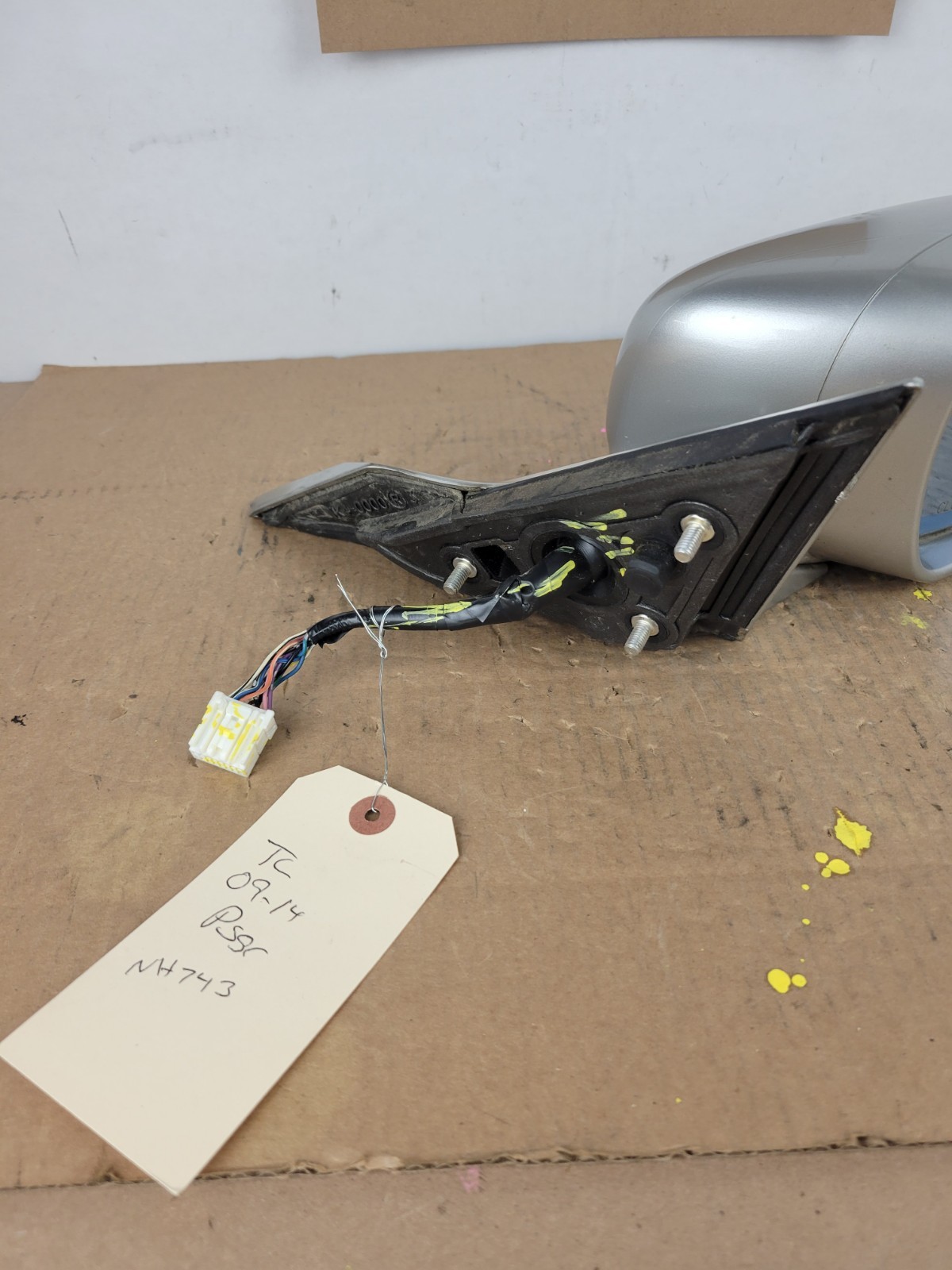 09 - 14 ACURA TL PASSENGER EXTERIOR DOOR MIRROR NH743M PALLADIUM METALLIC SILVER