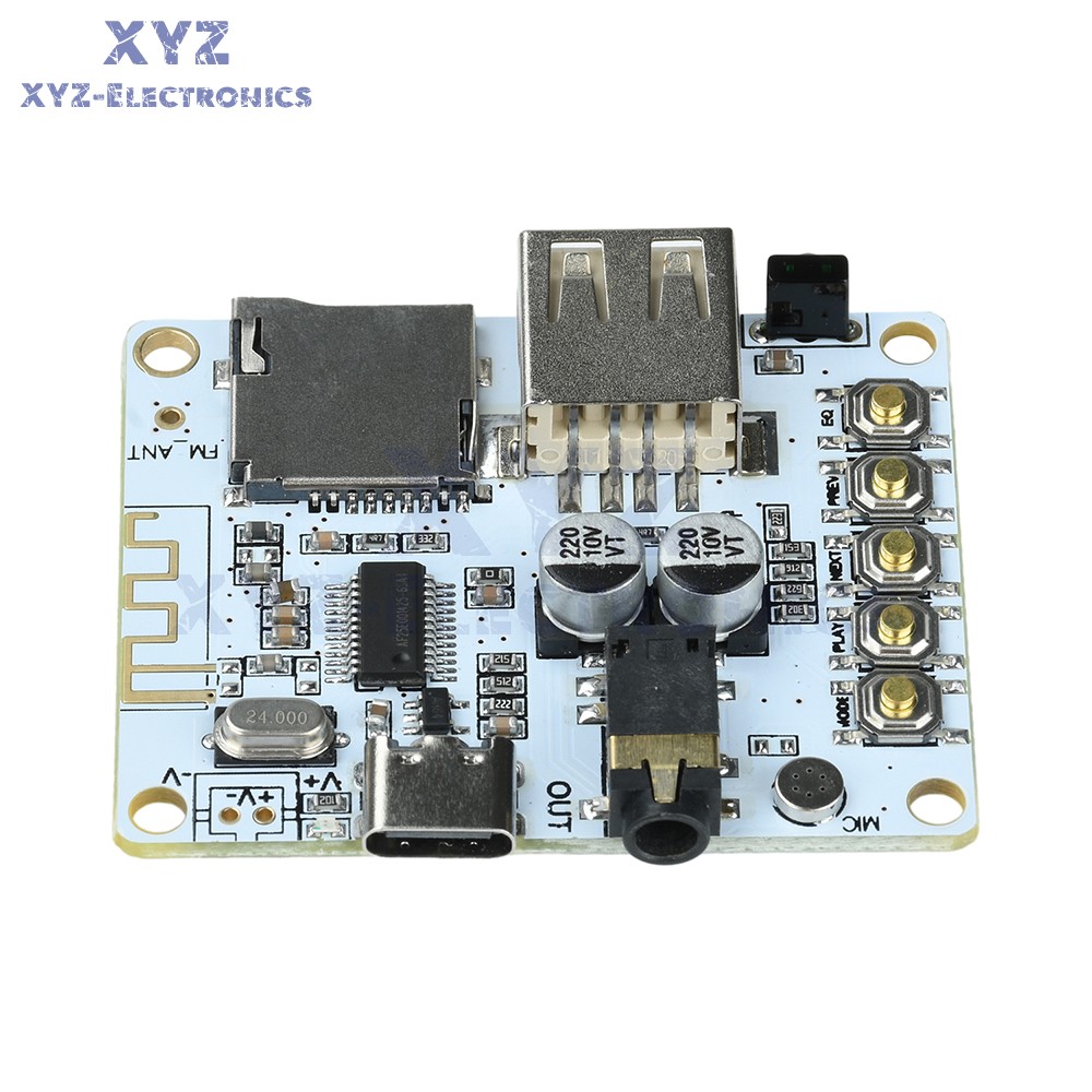 Bluetooth 5.4 Audio Receiver Board MP3 Lossless Decoder Decoding Module Type-C
