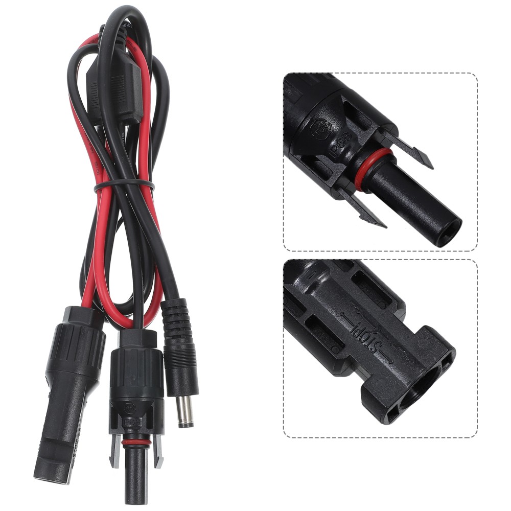 MC4 to DC5525 Connection Cable Solar Panel Adapter Connectors Converter