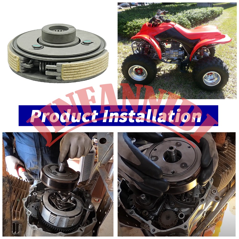 Wet Clutch Assembly Kit Set for Honda Recon 250 TRX250TM TRX250TE 2002-2023