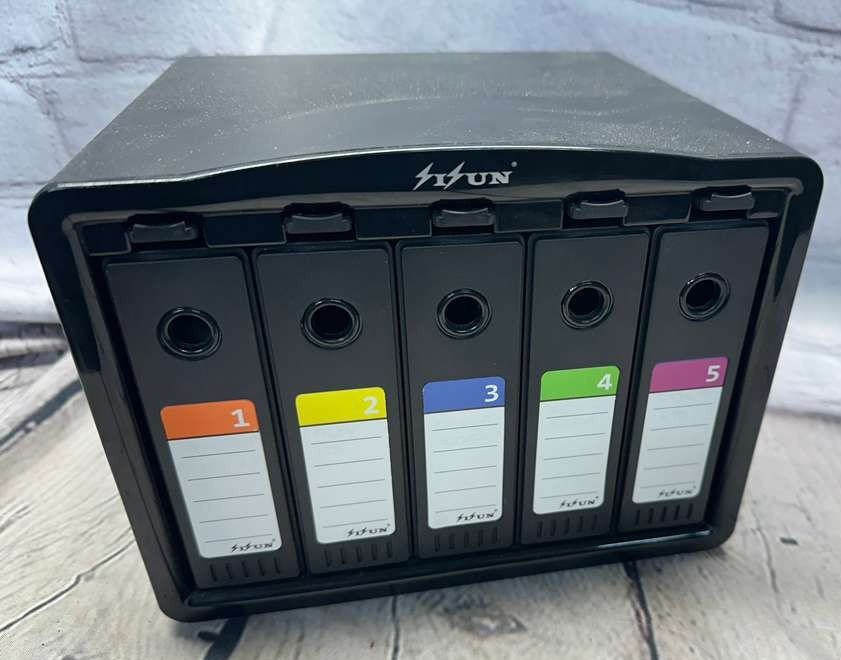 PHB35-5 Hard Drive Disk Storage Box 5 Bays 3.5" HDD