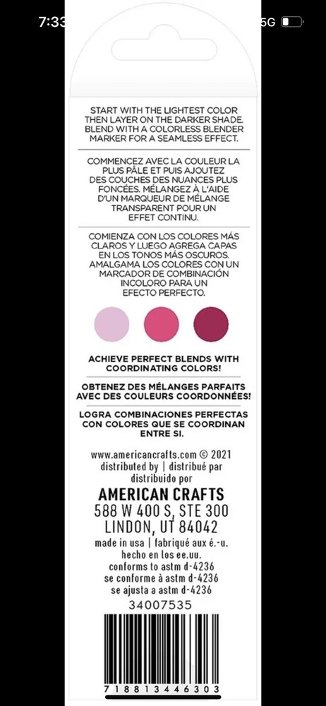 AC Sketch Markers Dual-Tip Alcohol Markers 3/Pkg-Bubblegum