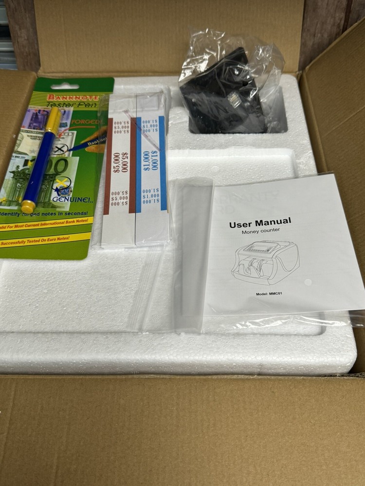 ENGiNDOT Money Counter Machine, Image Counterfeit Detection, Large LED Display