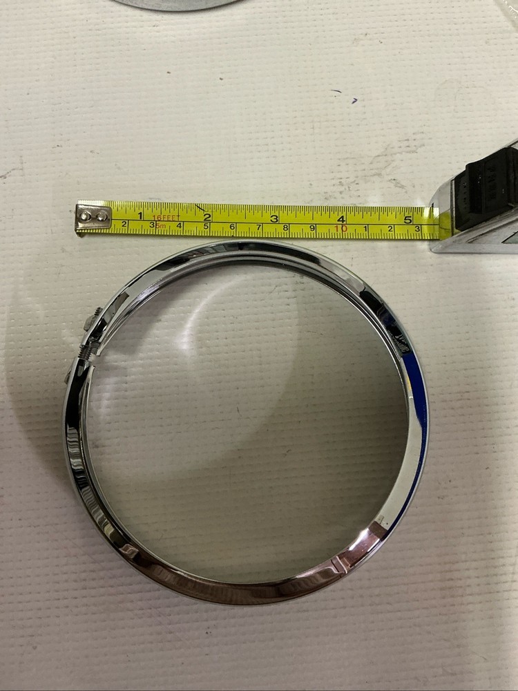 Harley Davidson Chrome Passing Lamp Bezel 4.5 “