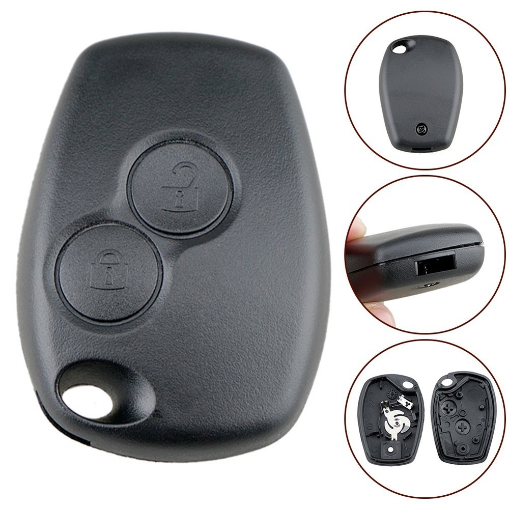 Long Lasting Key Shell Case for Renault Remote Control Key Black Color