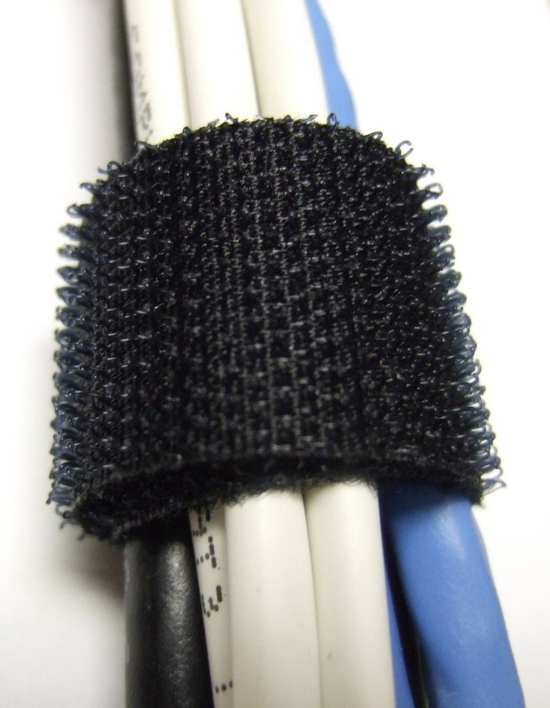 2 Pack Lot - 1" Roll Hook and Loop Reusable Cable Ties Wraps & Straps 25M 80ft