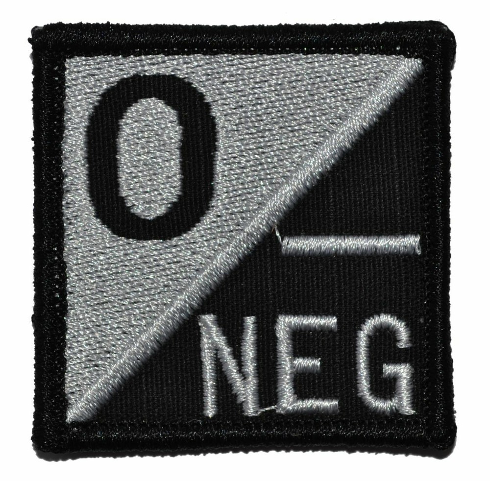 Blood Type 2x2 Military/ Patch Hook Backing Version 1