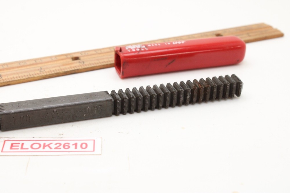 Mac Tools TRM8 Metric Thread Restoring File Red Rubber Handle USA