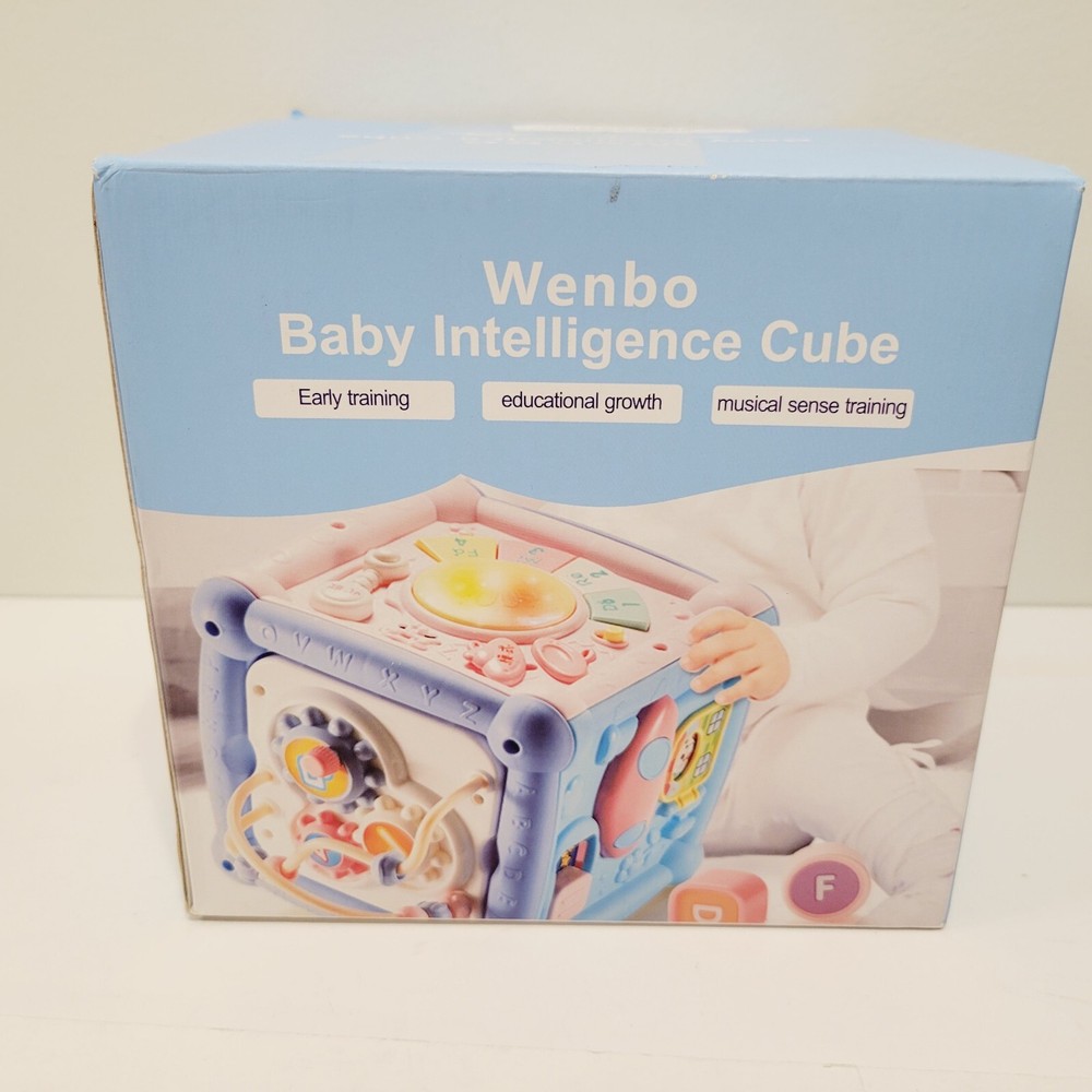 Baby Activity Cube Early Education Hands on Puzzle Development Sorting Cube