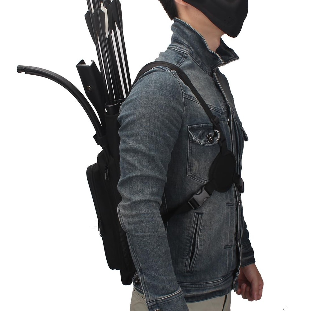 Krayney Multi-function 4-Tubes Back Arrow Quiver Shoulder Hanged Target Shoot...