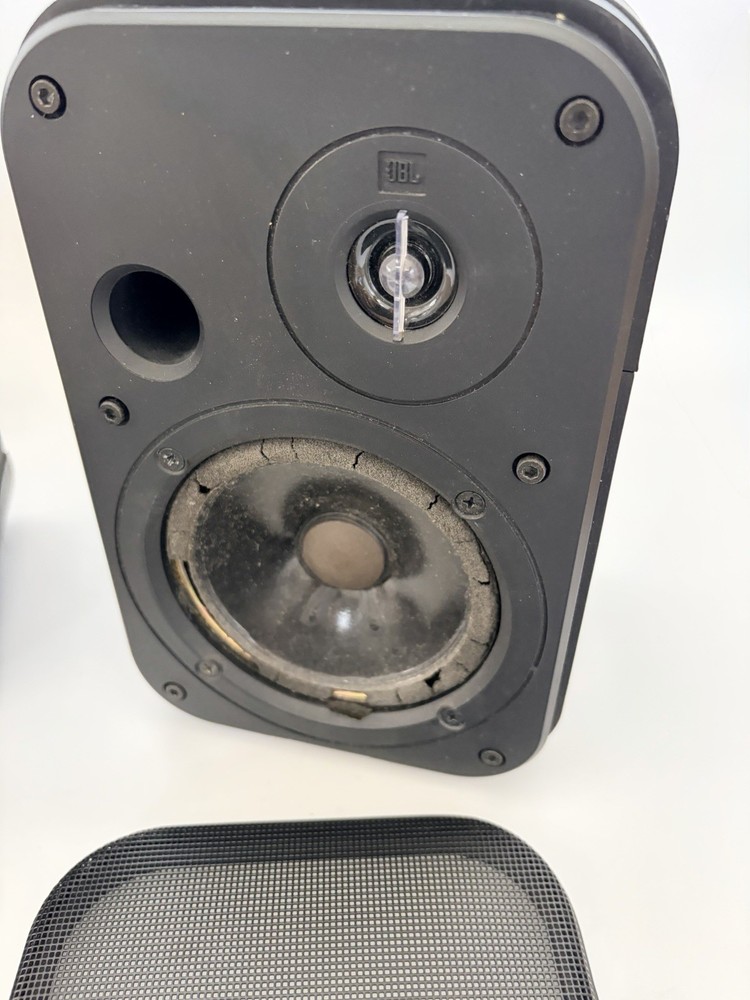 JBL Control 1 Bookshelf Speakers Matched Pair / Needs Re-foam