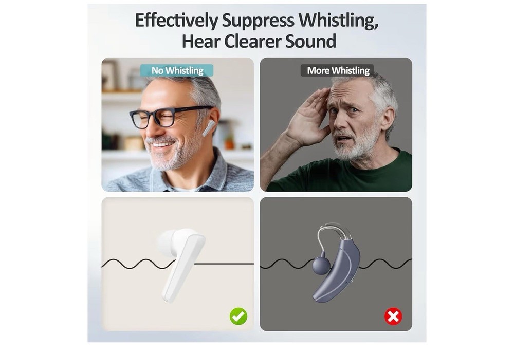 Ultra Pro Hearing Aids Bluetooth Enabled Rechargeable Noise Canceling Pair New