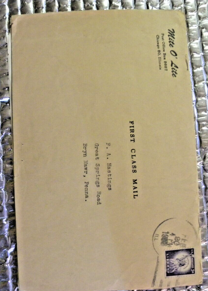 Vintage 1959 Mite O Lite Model Train Catalog