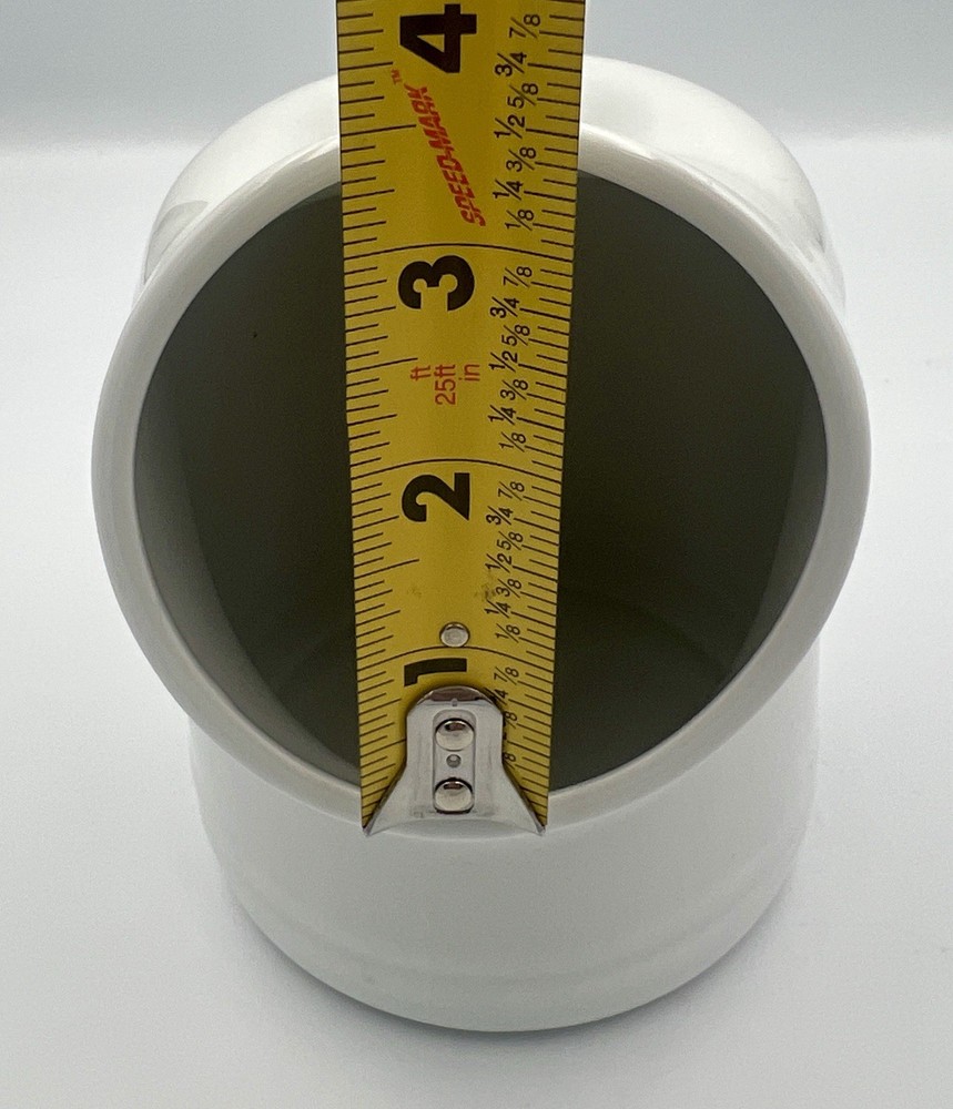 Salt Pig White Ceramic 6 1/2” High