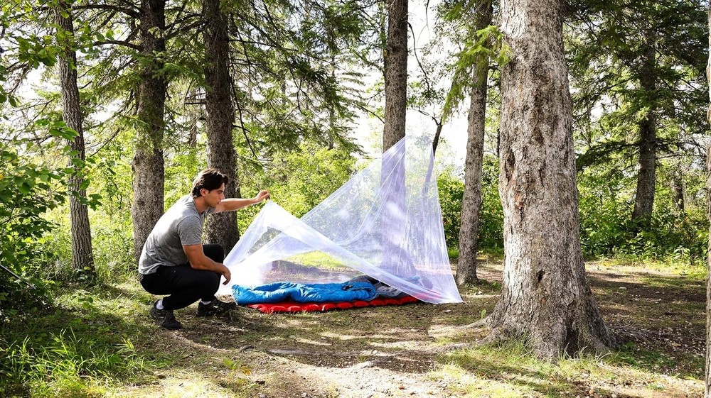 Hiker's Rectangular Mosquito Net - Lightweight Insect Protection for Camping