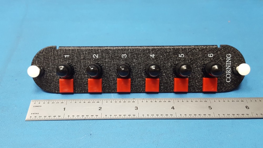 FIBER PATCH PANEL, CCH-CP06-15T, 6 CORD, Corning, ST MULTIMODE/ MM LOADED