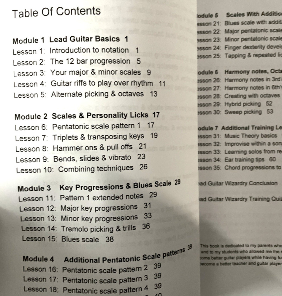 Lead Guitar Wizardry Volume 1: A Comprehensive Training Course For Beginners