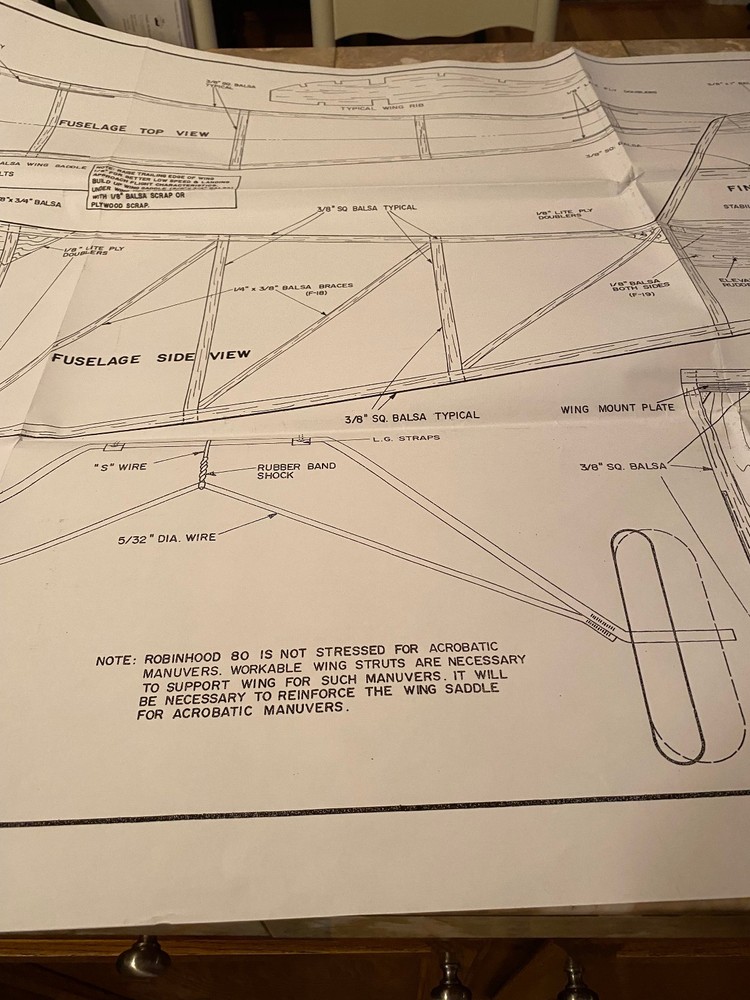 ROBINHOOD 80'' SPAN RC AIRPLANE BUILDING PLANS