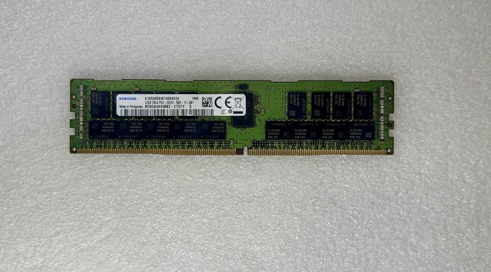 Samsung 32GB DDR4-2666V ECC RDIMM Server Memory – M393A4K40BB2-CTD7Y – Tested