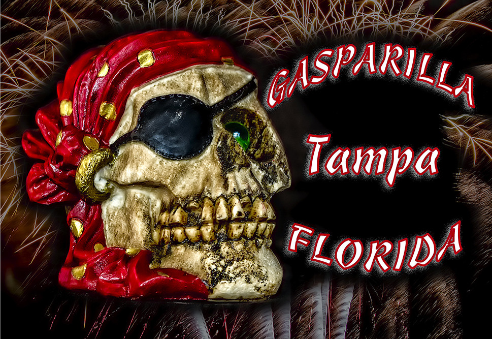 Tampa Florida Gasparilla Handmade 3.25" x 2.25" Fridge Magnet (PMD10017)