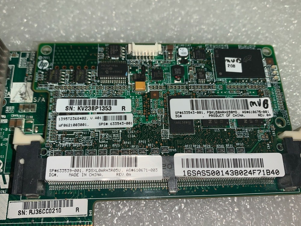 HP 633539-001 Smart Array P421 6Gb 2-Port Ext SAS PCIe Controller w/ 2GB Memory